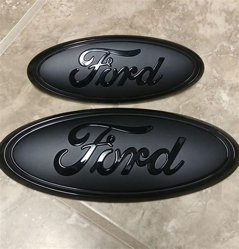 black out ford badges.